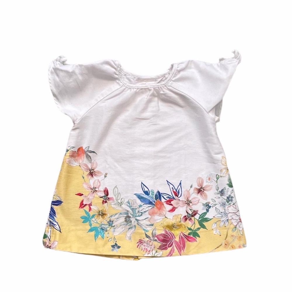 Zara floral and white dress 6-9 Months